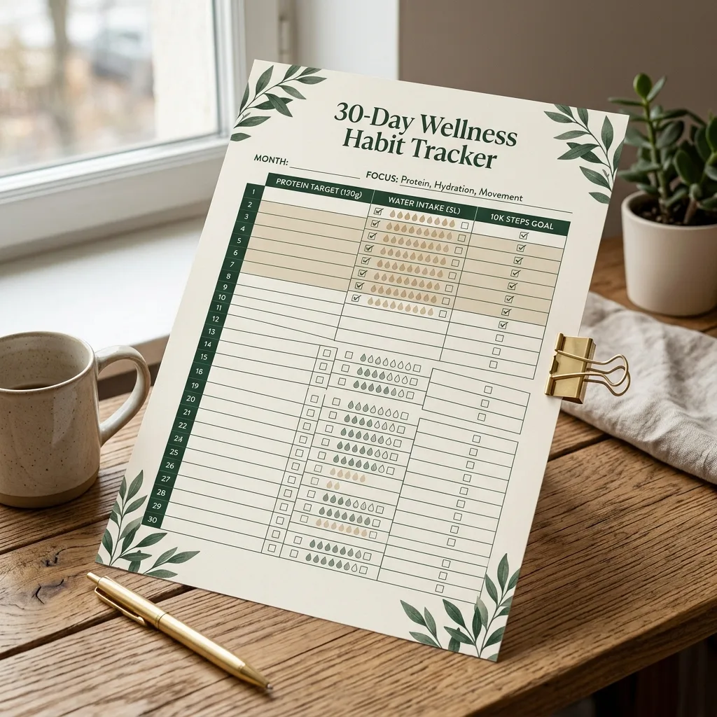 30-Day Daily Habit Tracker Poster